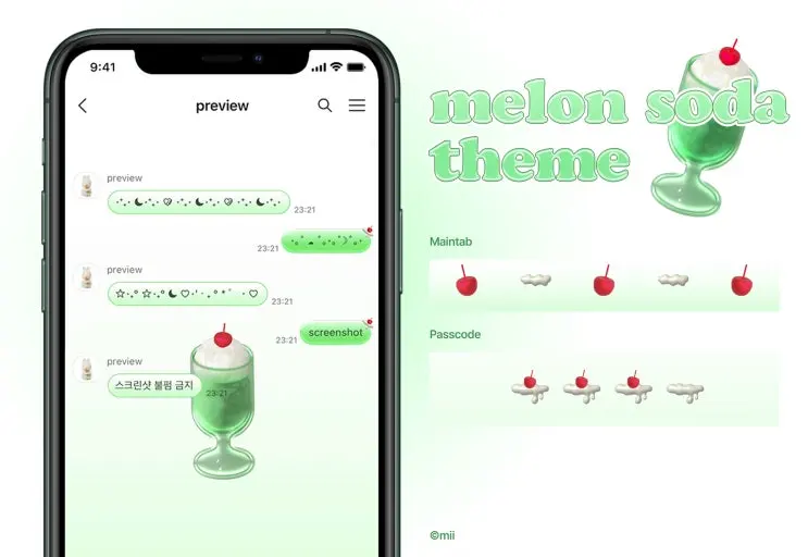 iOS theme) Melon soda