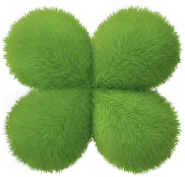 [아이폰 카톡테마] 털난 네잎클로버 카톡테마